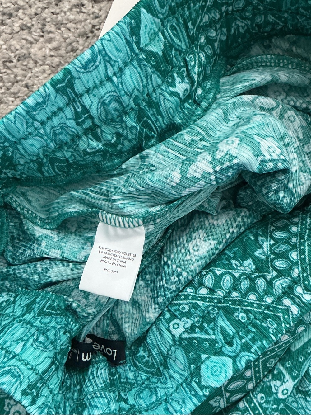 NWT Love Poem Boho Straight-Leg Pants ~ Teal - Picture 10 of 11